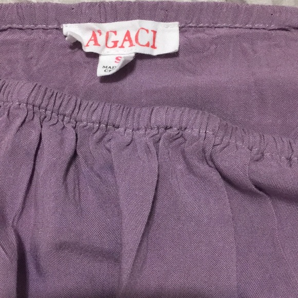 Purple Lacey off the shoulder crop top - Picture 2 of 2